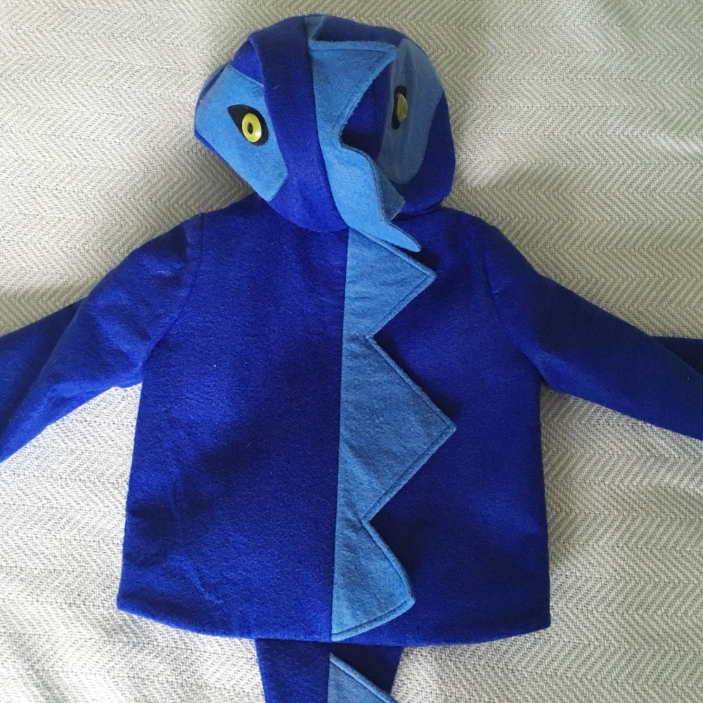 Little Goodall Blythe Blue Dinosaur Coat 4T - Picture 5 of 6